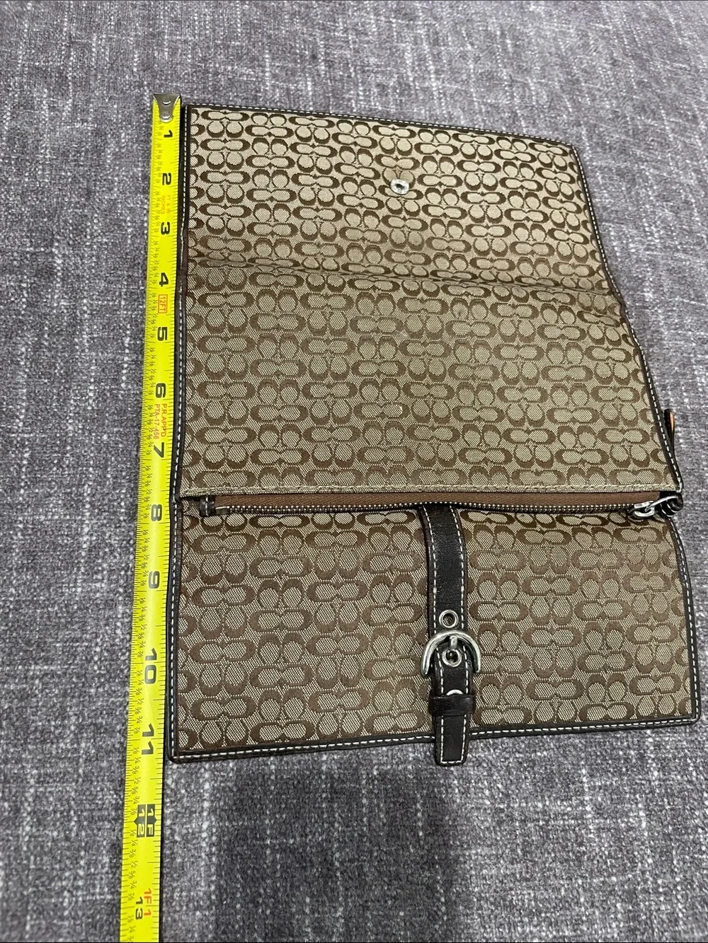 Coach Vintage Brown Monogram Buckle Wallet